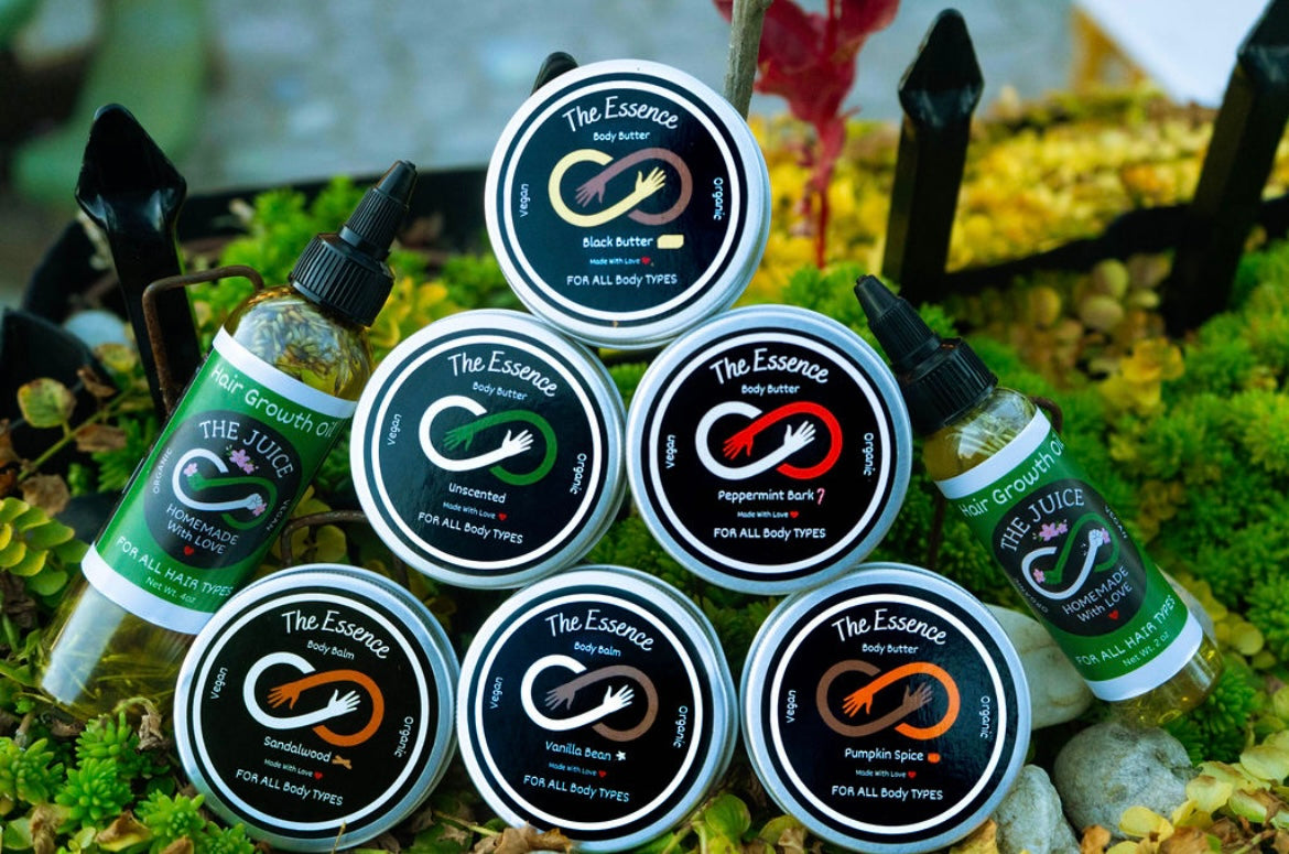 The Essence Complete Collection – Body Butters + Herbal Hair Growth Oils (Full Set)