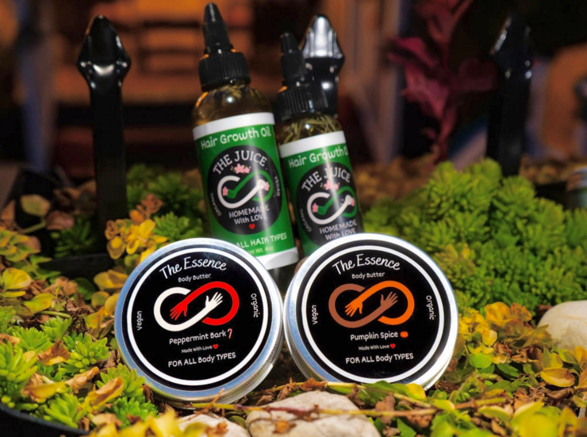 Seasonal Glow & Growth Bundle – Pumpkin Spice + Peppermint Bark + Hair Growth Oils