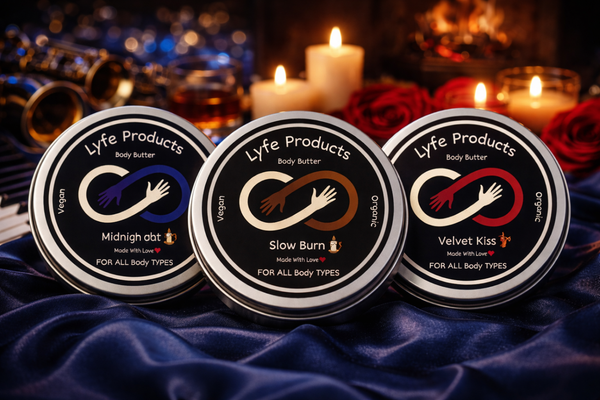 Valentine's Romance Trio – Midnight Jazz, Slow Burn & Velvet Kiss Body Butters